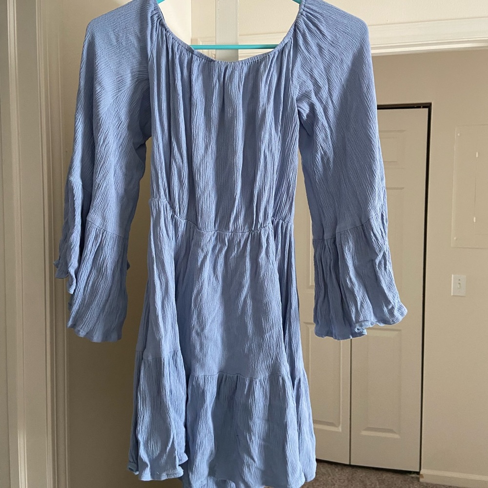 Missguided Blue Gauze Dress